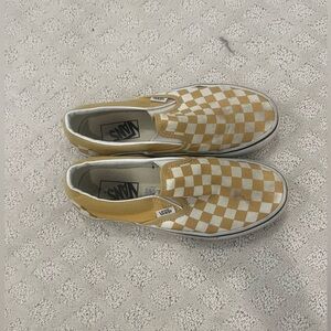 Yellow Checkered Vans